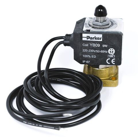 Solenoid Valve Parker 3 way Fl. VBM/Elektra + cable
