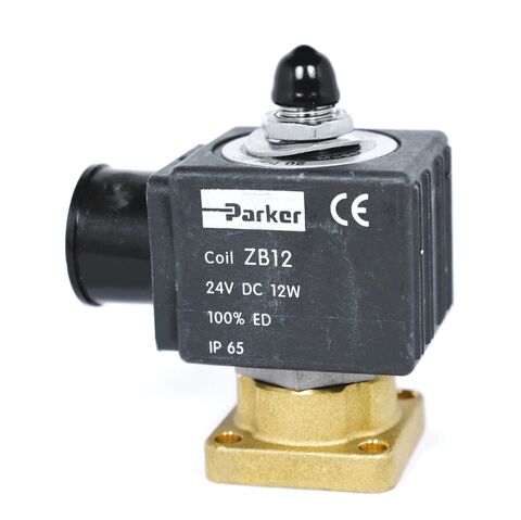 Solenoid Valve Parker 3 way Fl. 24VOLT  DC 12w