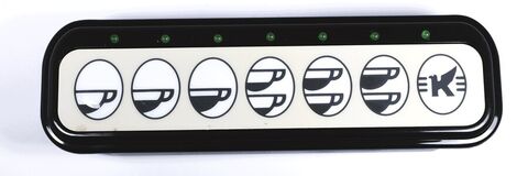 Elektra Touch Panel Black 7 Buttons + LEDs