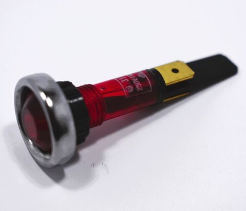 Pilot Light Red S/S Rim M10 Screw-in