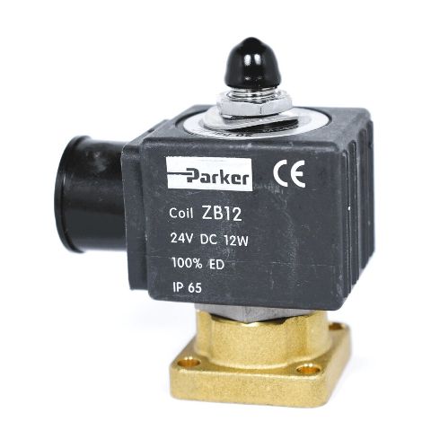 Solenoid Valve Parker 3 way Fl. 24VOLT  DC 12w