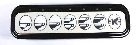 Elektra Touch Panel Black 7 Buttons + LEDs